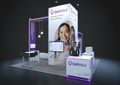 ShiftMed 20x20 island exhibit